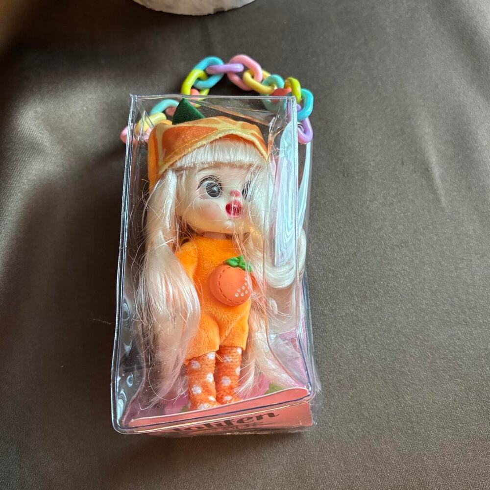 Lolifen doll keychain in orange